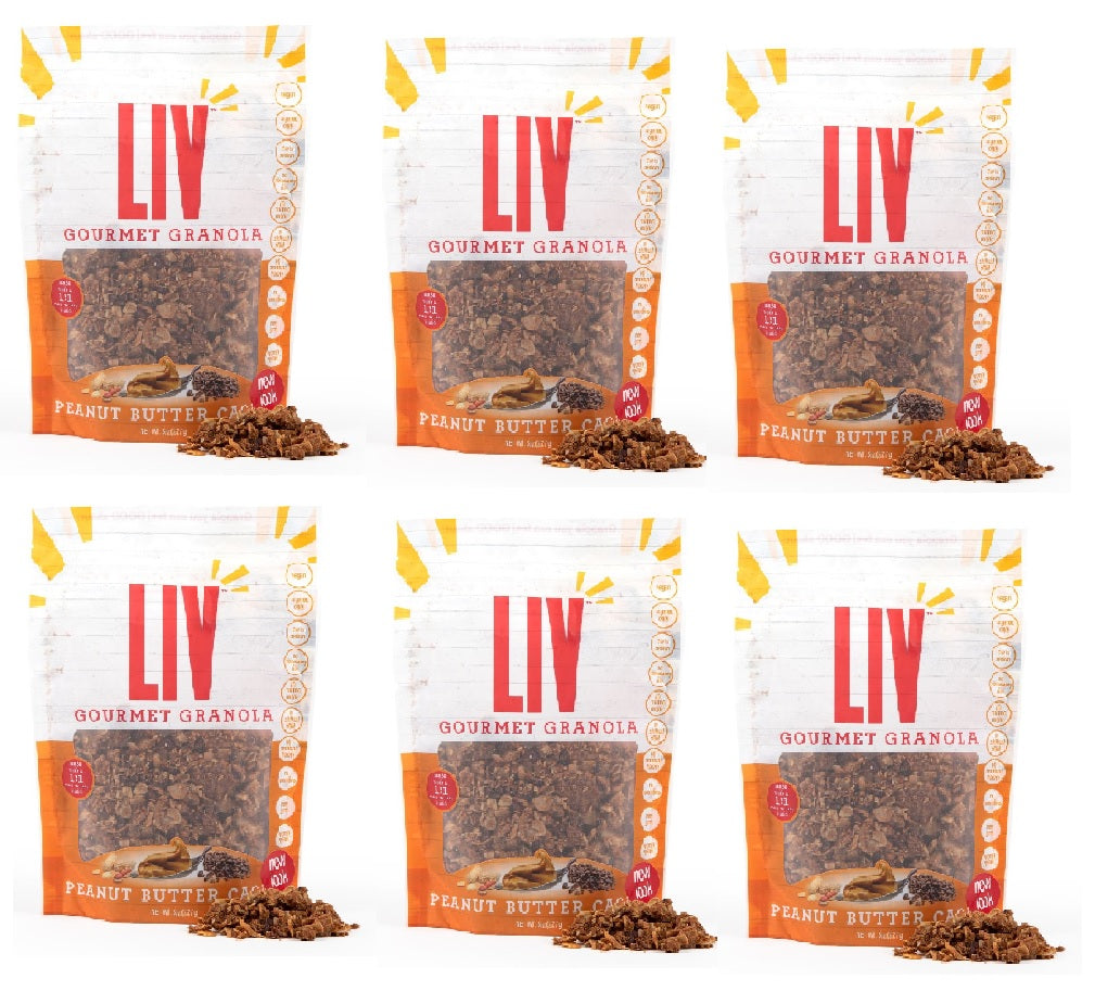 Peanut Butter Cacao Granola – Vegan, Low Sugar, 8oz