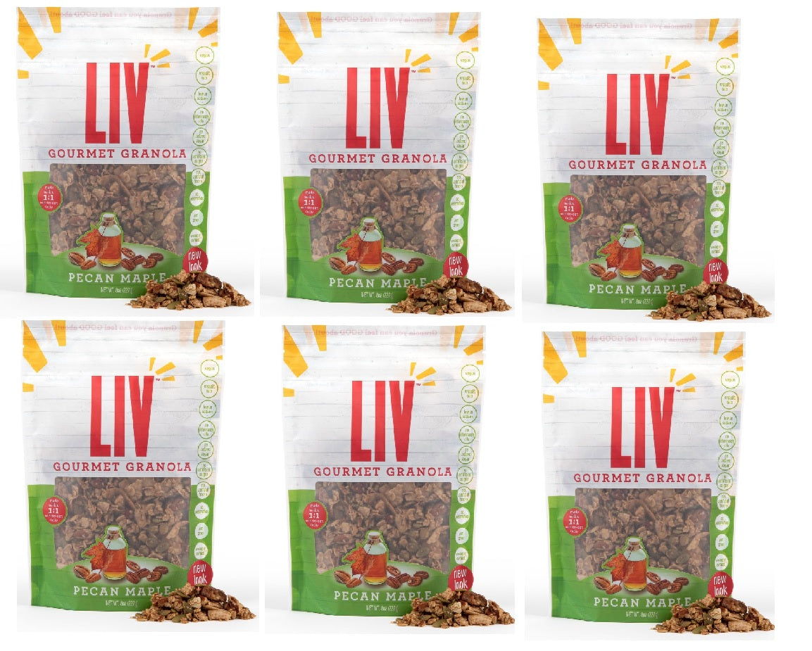 Pecan Maple Granola – Vegan, Low Sugar, 8oz