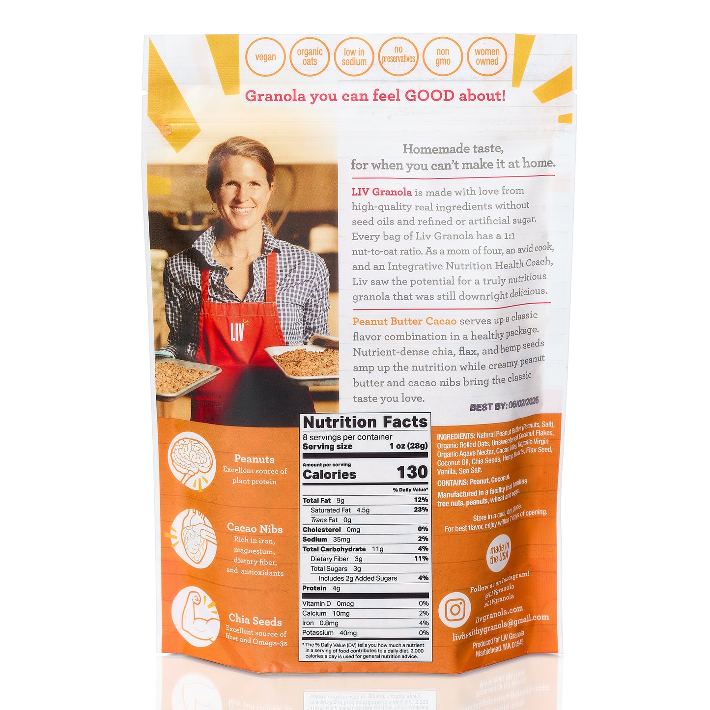 Peanut Butter Cacao Granola - Two Pack